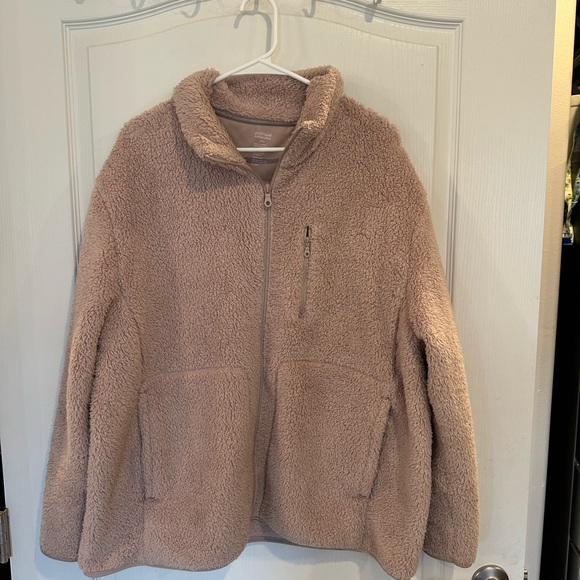 girlfriend collective full zip fleece jacket. Size xxl - Picture 1 of 5
